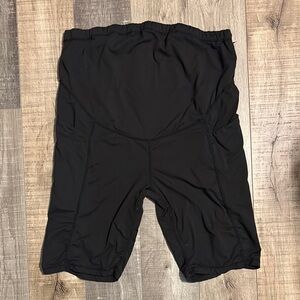 Black Maternity Bike Shorts